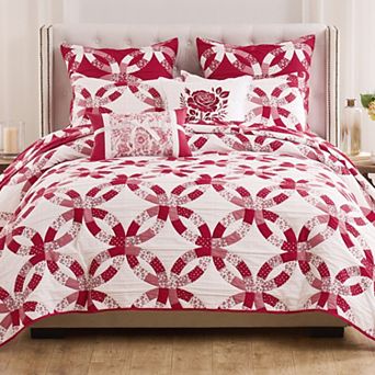 Greenland Home Fashions Wedding Ring Coverlet Set with Shams
