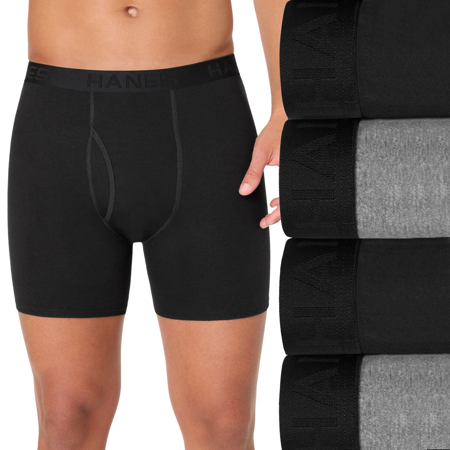 Трусы-боксеры ComfortBlend® Bonus для мужчин — Hanes — фото 1