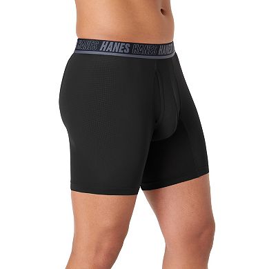 Men's Hanes® Ultimate 3+1 Bonus Pack Moves X-TEMP® Breathable Mesh Boxer Brief Underwear
