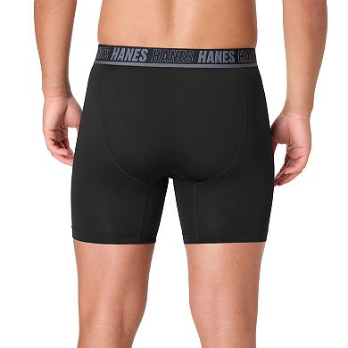 Men's Hanes® Ultimate 3+1 Bonus Pack Moves X-TEMP® Breathable Mesh Boxer Brief Underwear