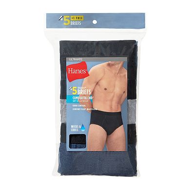 Men's Hanes® Ultimate 4+1 Bonus Pack ComfortBlend® Brief Underwear