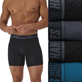 Men's Hanes® Ultimate 3+1 Bonus Pack Moves X-TEMP® Performance Boxer Briefs Underwear