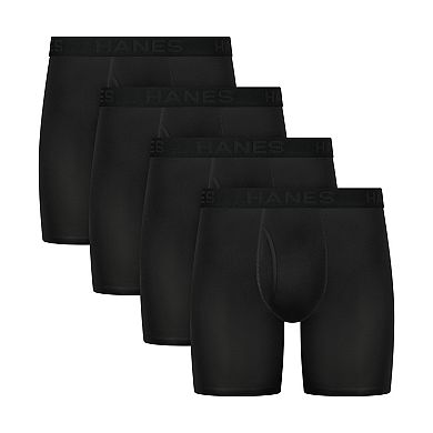 Men's Hanes Ultimate® 4-Pack Comfort Sport Boxer Briefs Underwear