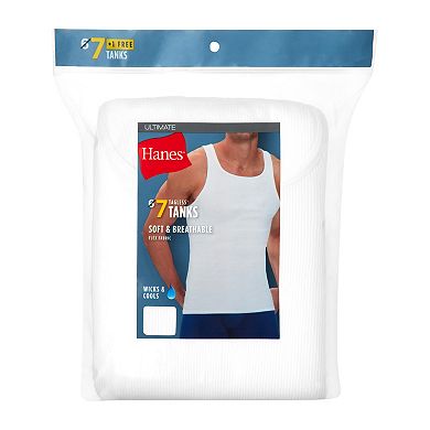 Men's Hanes® Ultimate 6+1 Bonus Pack ComfortSoft® Tank Top Undershirts
