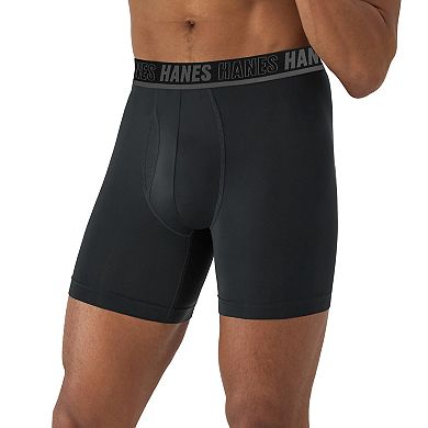 Men's Hanes Ultimate® 4-Pack X-TEMP® Performance Boxer Briefs with Total Support Pouch™