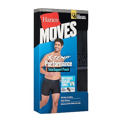 Men's Hanes Ultimate® 4-Pack X-TEMP® Performance Boxer Briefs with Total Support Pouch™