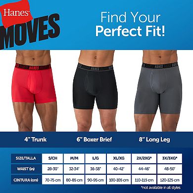 Men's Hanes Ultimate® 4-Pack X-TEMP® Performance Boxer Briefs with Total Support Pouch™