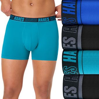 Men's Hanes Moves™ 4-Pack X-TEMP® Breathable Mesh Boxer Briefs