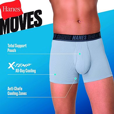 Men's Hanes Moves™ 4-Pack X-TEMP® Breathable Mesh Boxer Briefs