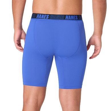 Men's Hanes Ultimate® Moves™ 4-Pack X-TEMP® Breathable Mesh Long Leg Boxer Briefs