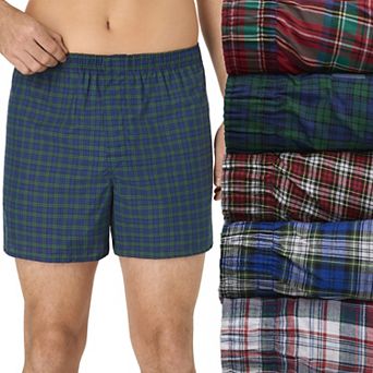 Men's Hanes® Ultimate 4+1 Bonus Pack Tartan Boxers Underwear