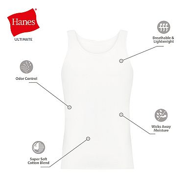Men's Hanes® Ultimate 4+1 Bonus Pack ComfortBlend® Tank Top Undershirts