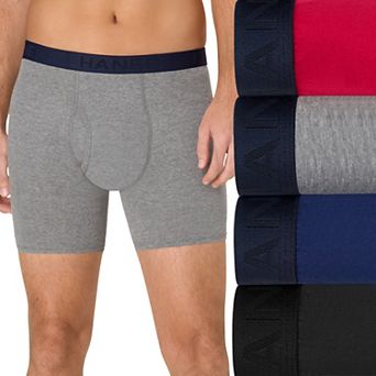 Men's Hanes Ultimate® 4-Pack ComfortBlend® Boxer Briefs Underwear