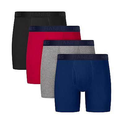 Men's Hanes Ultimate® 4-Pack ComfortBlend® Boxer Briefs Underwear