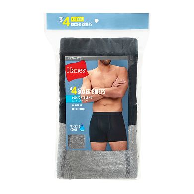 Men's Hanes Ultimate® 4-Pack ComfortBlend® Boxer Briefs Underwear