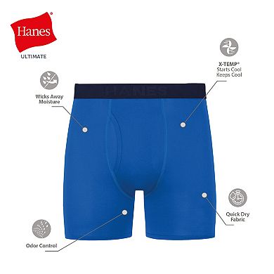 Men's Hanes Ultimate® 4-Pack ComfortBlend® Boxer Briefs Underwear