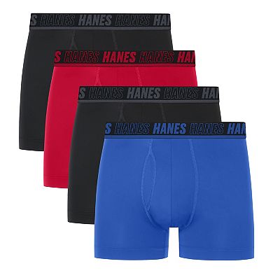 Men's Hanes Ultimate® 4-Pack X-TEMP® Performance Boxer Briefs with Total Support Pouch™