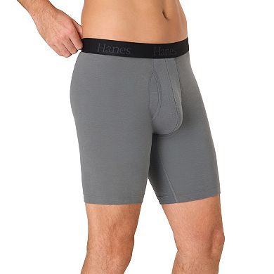 Men's Hanes Ultimate® 4-Pack Comfort Flex Fit® Long Leg Boxer Briefs with Total Support Pouch™