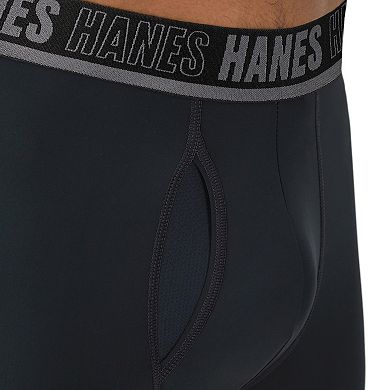 Men's Hanes Ultimate® 4-Pack X-TEMP® Long Leg Boxer Briefs with Total Support Pouch™
