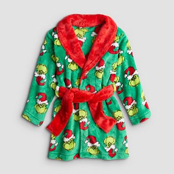 Toddler The Grinch Holiday Robe