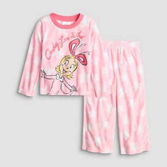 Toddler Girl Cindy Lou 2 pc Holiday Pajama Top & Pajama Bottoms Set