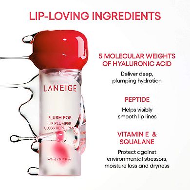 Flush Pop Plumping Peptide Lip Gloss Treatment