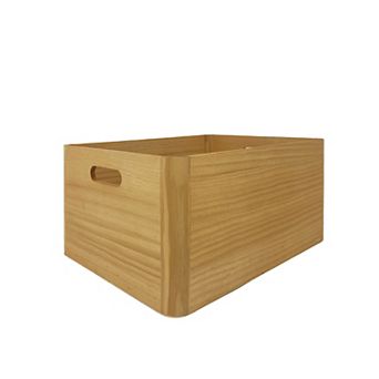Sonoma Goods For Life® 8-Inch Light Tone Wood Bin