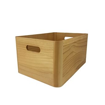 Sonoma Goods For Life® Light Tone Wood Bin