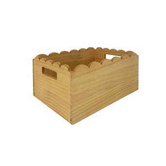 Sonoma Goods For Life® Scallop Wood Bin