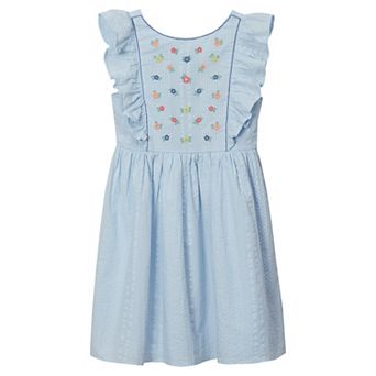 Girls 2-16 Lands' End Short Sleeve Seersucker Dress