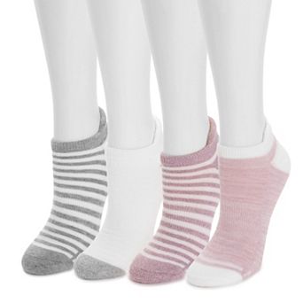 MUK LUKS 4-Pack Dream Step Sporty Low Cut Ankle Socks