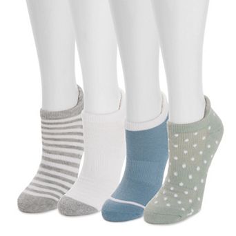 MUK LUKS 4-Pack Dream Step Sporty Low Cut Ankle Socks