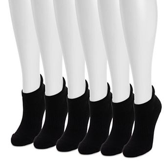 MUK LUKS 6-Pack Low Cut Ankle Compression Socks