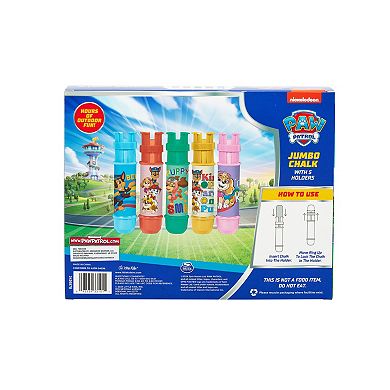 Little Kids 5-Piece Paw Patrol Jumbo Chalk with Holders