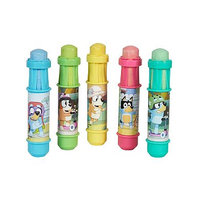 Little Kids 5-Piece Bluey Jumbo Chalk with Holders Set