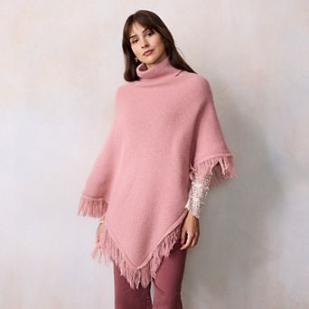 Women's LC Lauren Conrad Knit Turtleneck Poncho