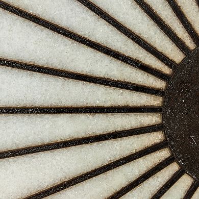 Hello Honey Luxe Aluminum and Marble Martini Table, Black