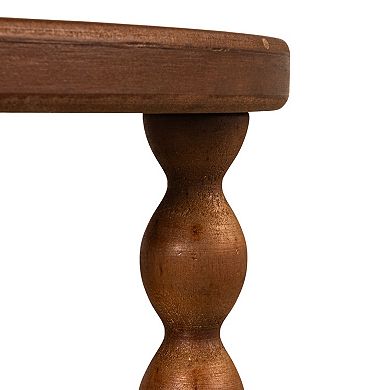 Hello Honey Bobbin Leg Round Wood Accent Table