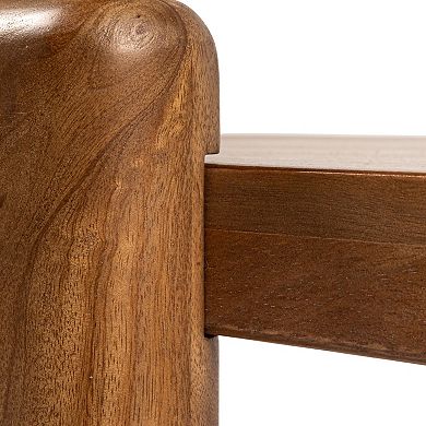 Hello Honey Pill-Shaped Mango Wood Coffee Table