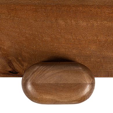 Hello Honey Pill-Shaped Mango Wood Coffee Table