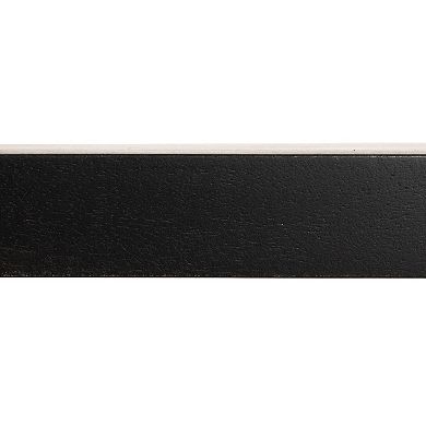 Hello Honey Modern Waterfall Edge Mango Wood Coffee Table, Black