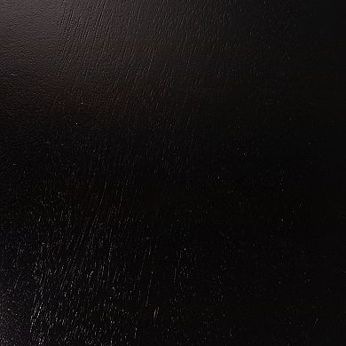 Hello Honey Modern Waterfall Edge Mango Wood Coffee Table, Black