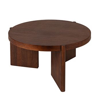 Hello Honey Mango Wood Coffee Table, Walnut Finish
