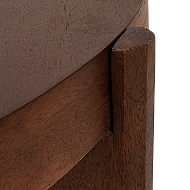 Hello Honey Mango Wood Coffee Table, Walnut Finish