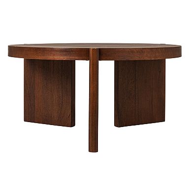 Hello Honey Mango Wood Coffee Table, Walnut Finish