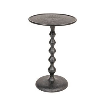 Hello Honey Hammered Metal Table, Black