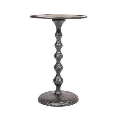 Hello Honey Hammered Metal Table, Black