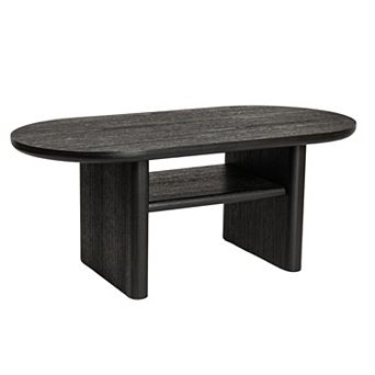 Hello Honey Sturdy Firwood Coffee Table, Black