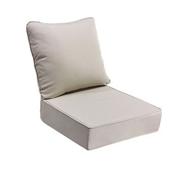 Outdoor Deep Seat Cushions Set 6 in Fade Resistant, Waterproof Patio Chair Cushion