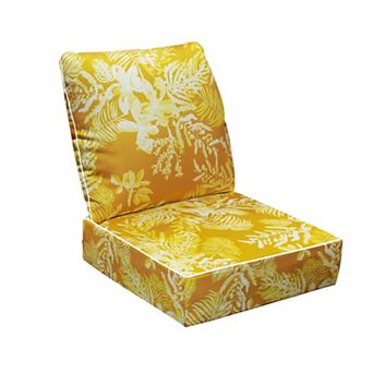 Outdoor Deep Seat Cushions Set 6 in Fade Resistant, Waterproof Patio Chair Cushion